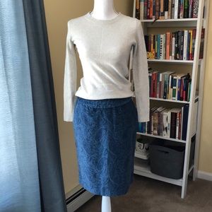 L.L. Bean Paisley Skirt Size 6